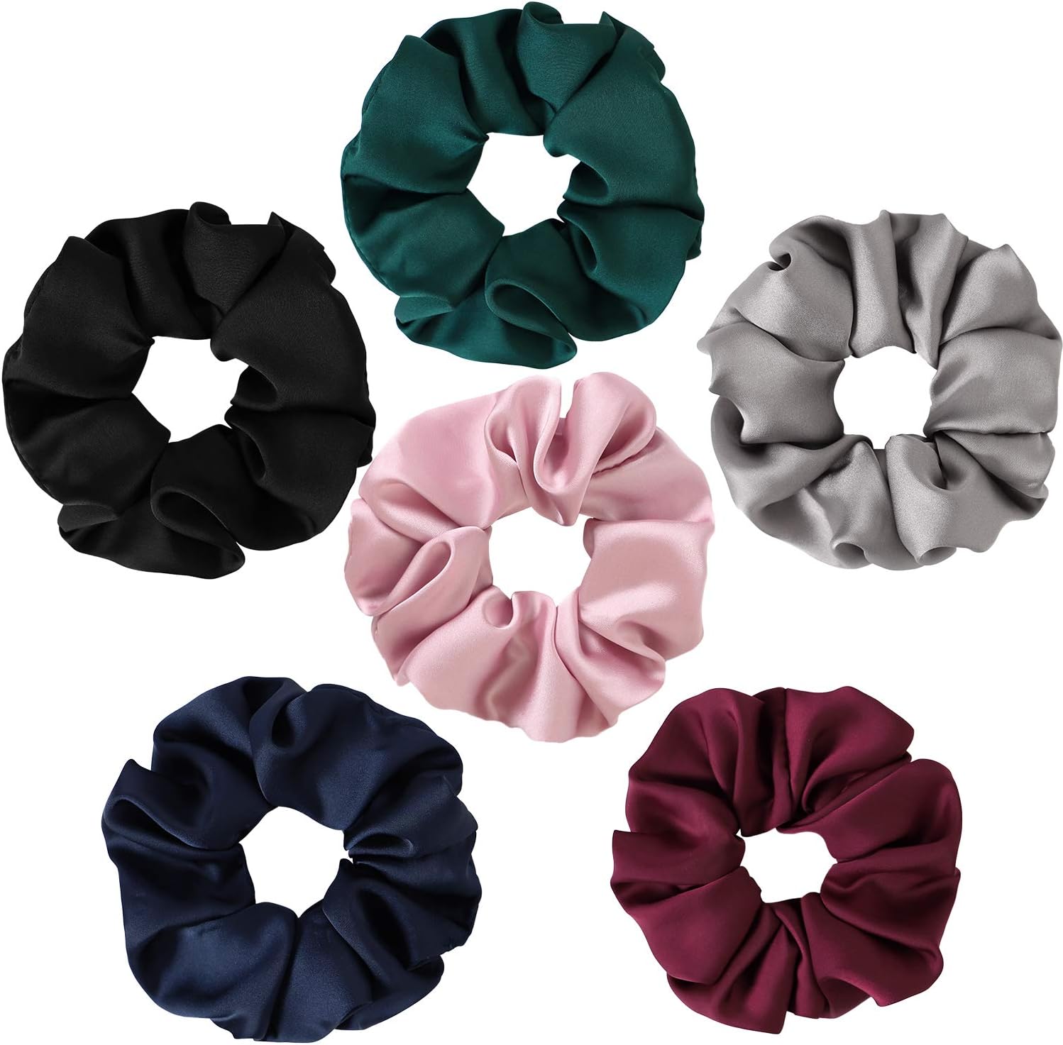 Thumbnail 3 de BETITETO Satin Scrunchies, Set of 6