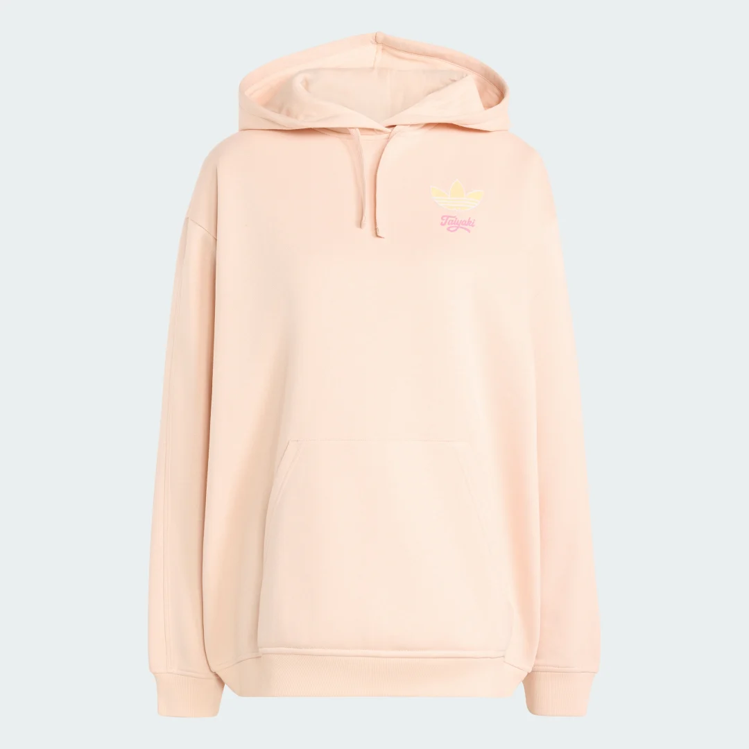 Detalle 2 de Adidas Taiyaki Hood Sweatshirt Rosa – comodidad y estilo casual