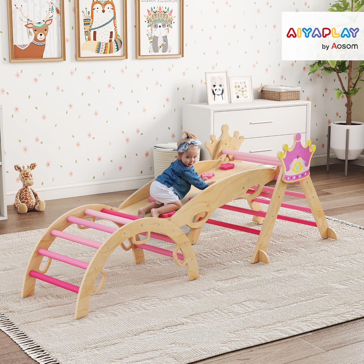 Thumbnail 1 de AIYAPLAY Triángulo de escalada 8 en 1 50 kg