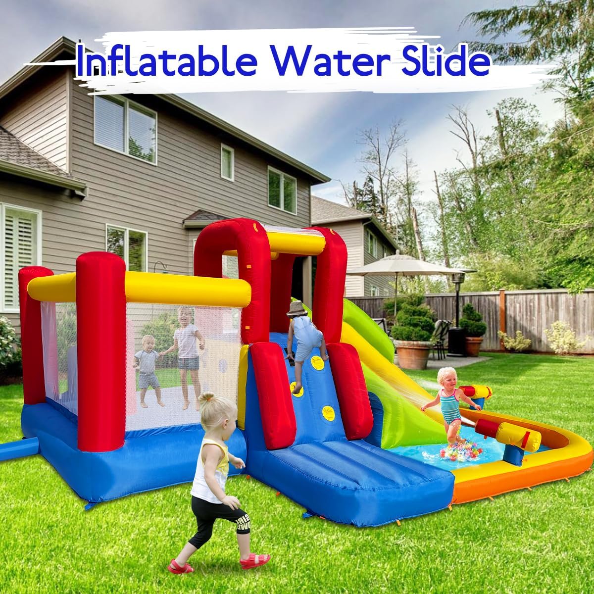 Detalle 2 de Ballsea Castello gonfiabile con ventola: divertimento multisensoriale per indoor e outdoor
