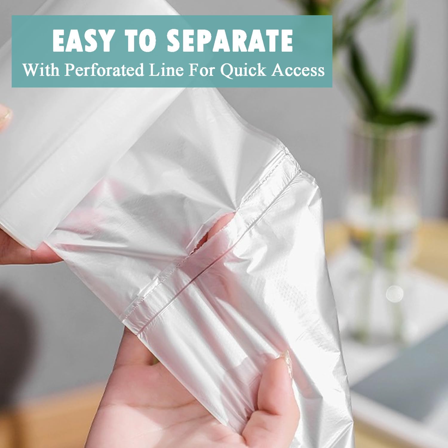 Thumbnail 3 de Small Trash Bags 4 Gallon - 105 Count (Unscented, White, 4 Gal)