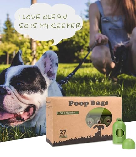 Detalle 2 de Yingdelai Dog Poo Bags - 540 Counts Biodegradable with Adjustable Dispenser