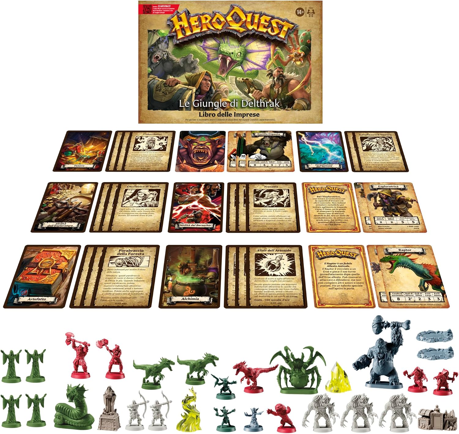 Detalle 2 de Avalon Hill HeroQuest Delthrak Jungles Business Pack, uitbreiding met 16 missies