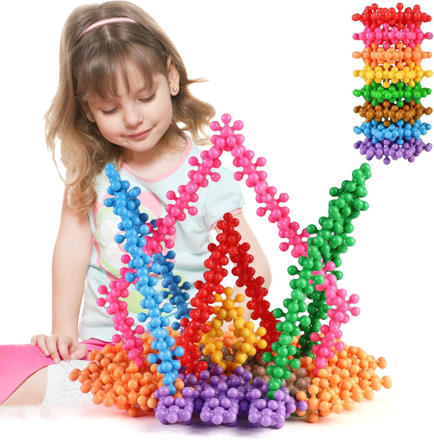 Detalle de TOMYOU 200-Piece Interlocking Building Blocks STEM Toy Set