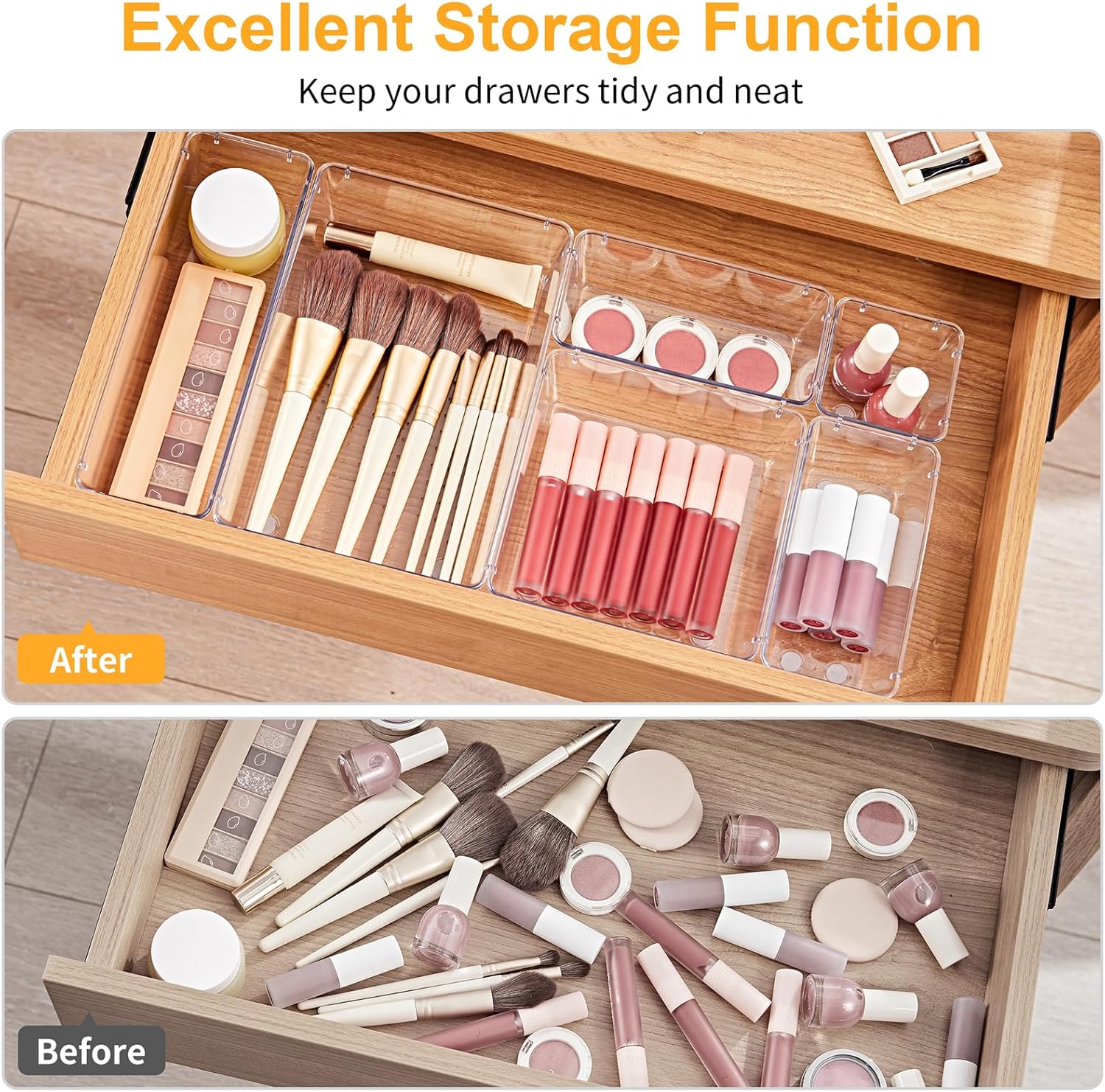 Thumbnail 3 de SMARTAKE 13-Piece Drawer Organizers set for drawers 🧺