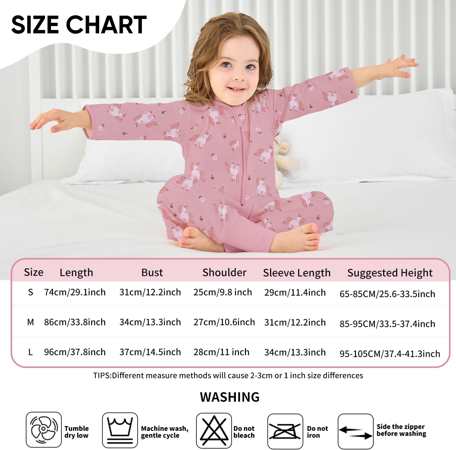 Detalle 2 de Baby Schlafsack Sommer mit Füßen 0,5 Tog aus 100% Baumwolle – mit Ärmeln für Jungen & Mädchen