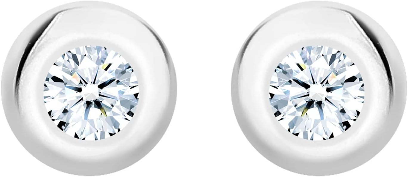 Detalle 2 de Elli DIAMONDS Ohrstecker 0,06 ct Silber