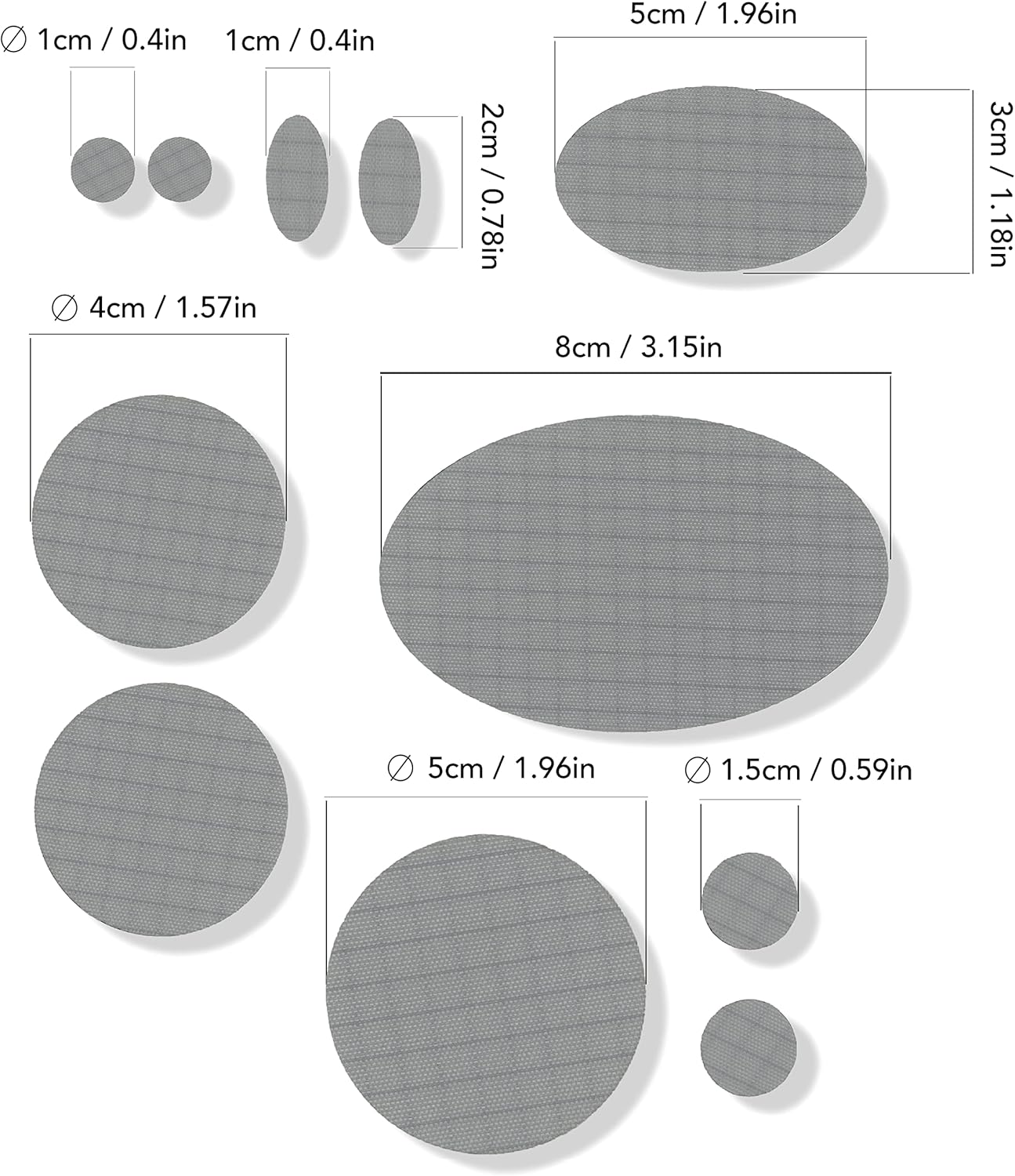 Detalle de aZengear Repair Patches DIY waterproof patch kit (11 pcs, 30+ colours) for down jackets, tents and more