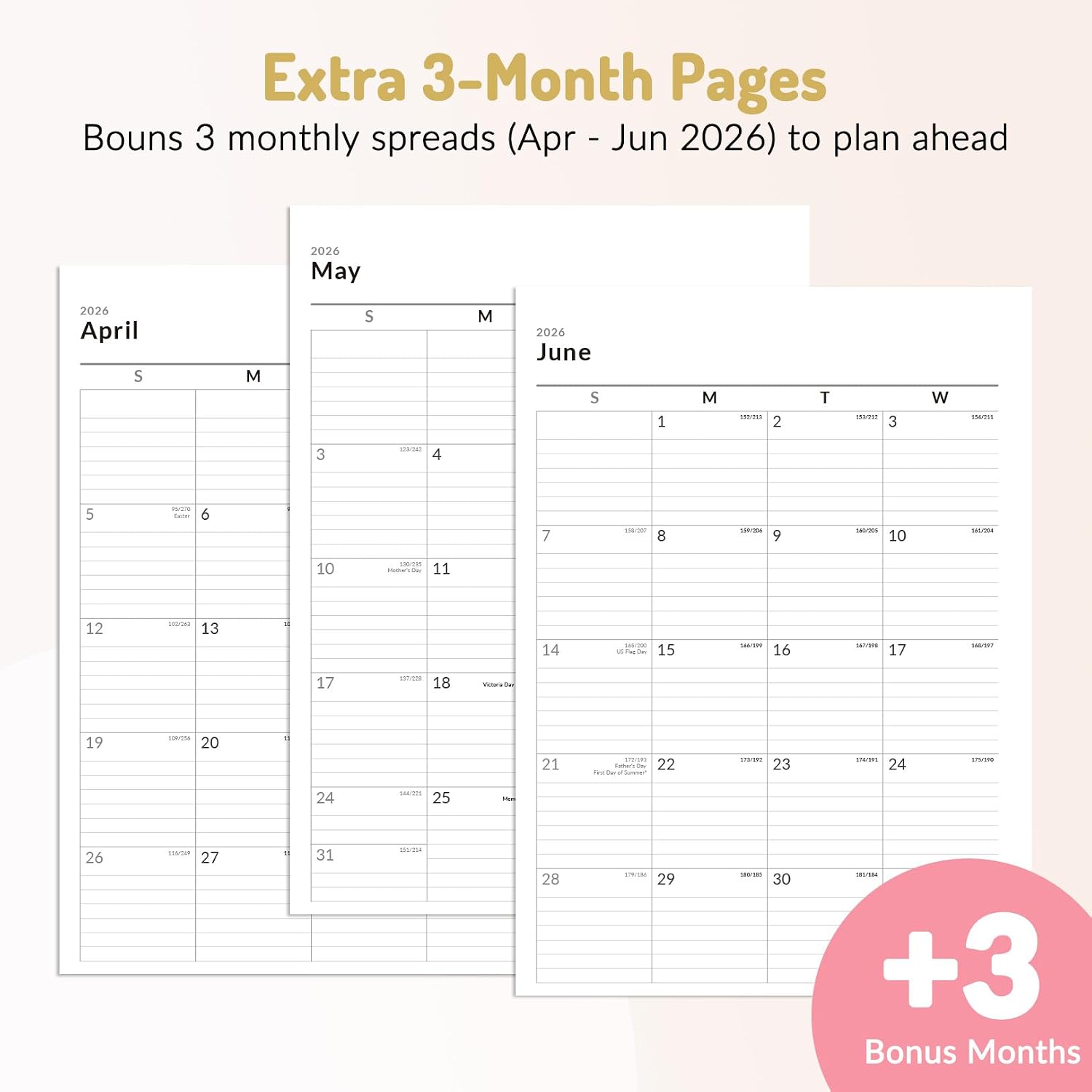 Detalle 2 de Forvencer FCA0543 Academic Planner, 2026–2027 Weekly & Monthly, 8.5" x 11