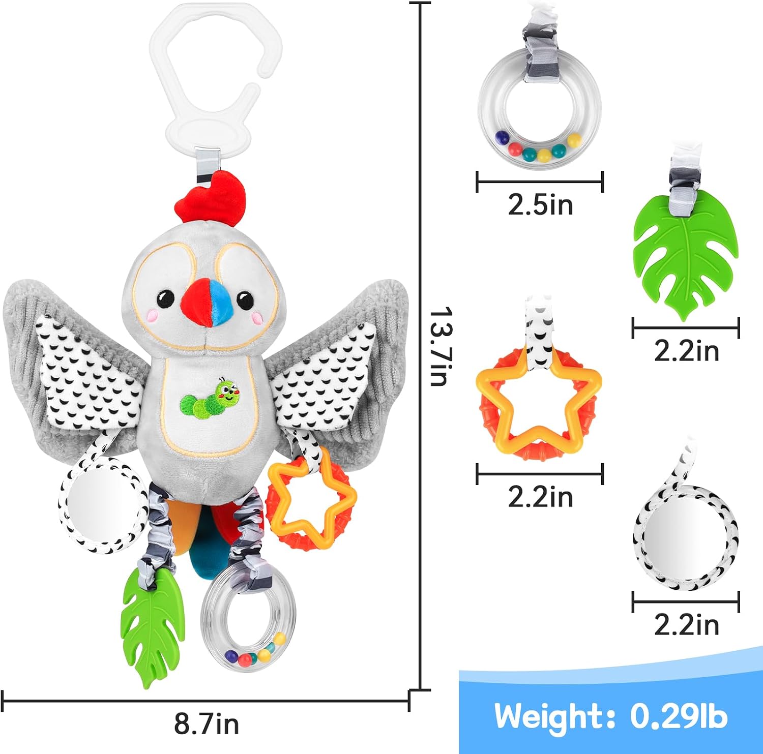 Thumbnail 5 de MPQMPQ Baby Toys 0-6 Months pram toy