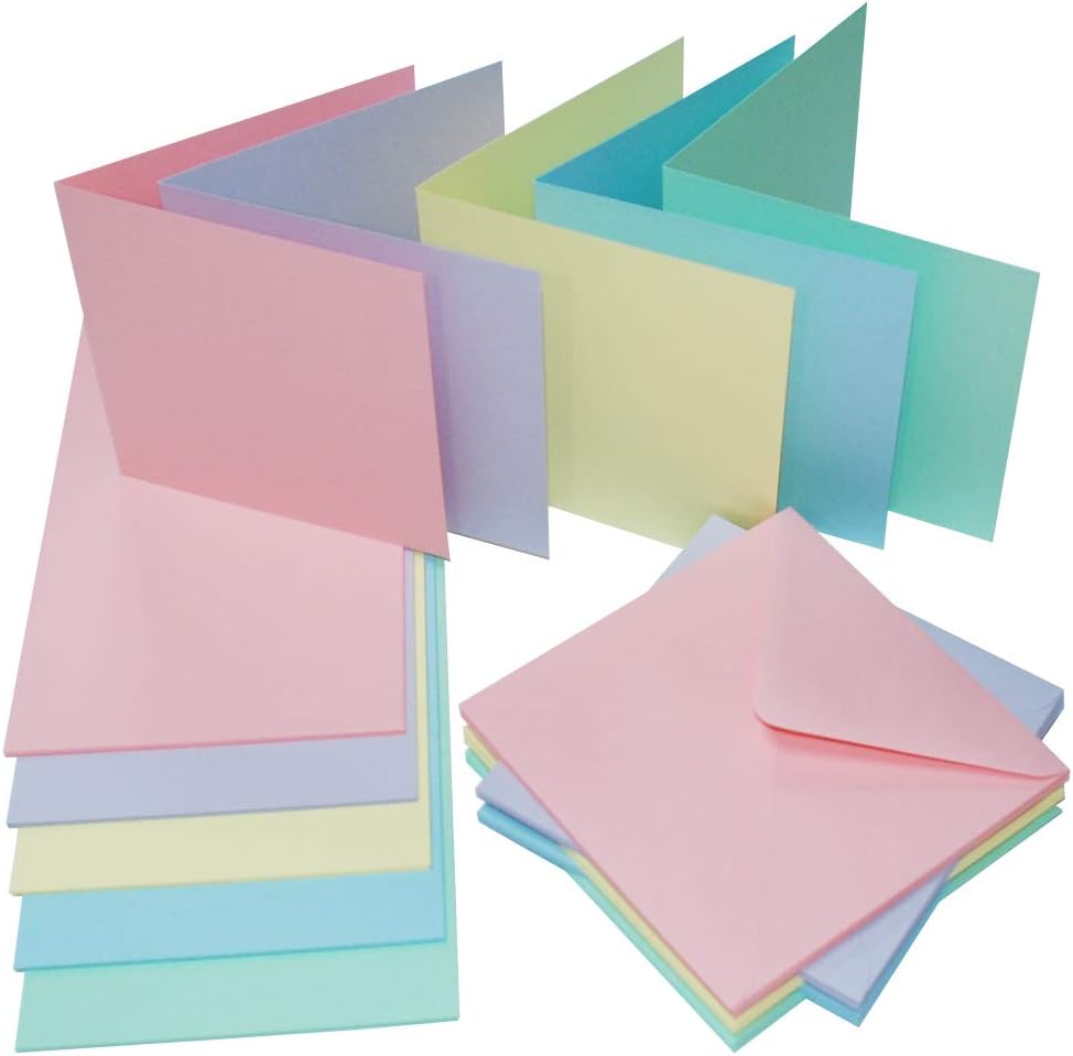 Craft UK card making set, 5 x 5-inch cards