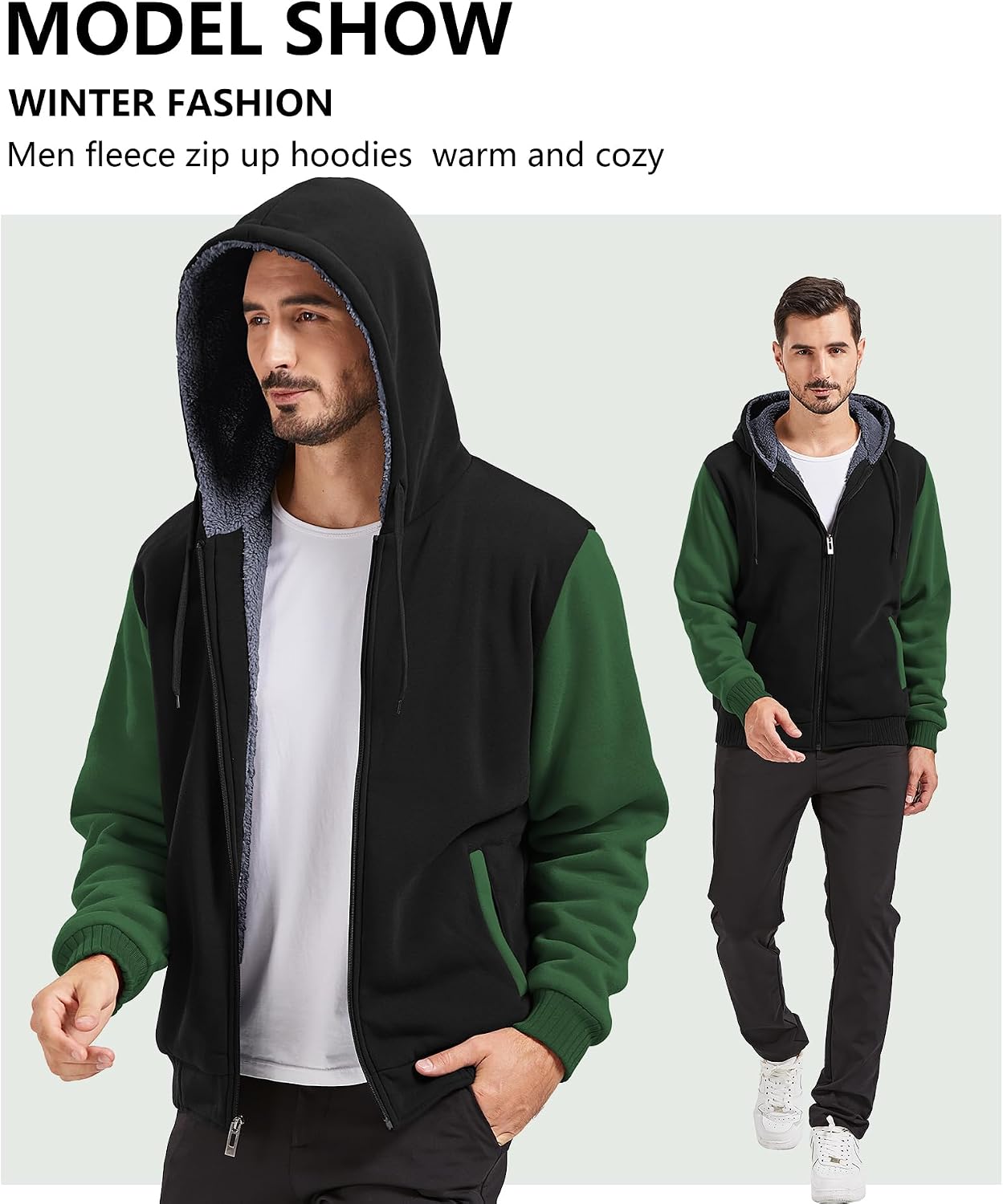 Thumbnail 5 de GEEK LIGHTING Men’s Fleece-Lined Zip Hoodie