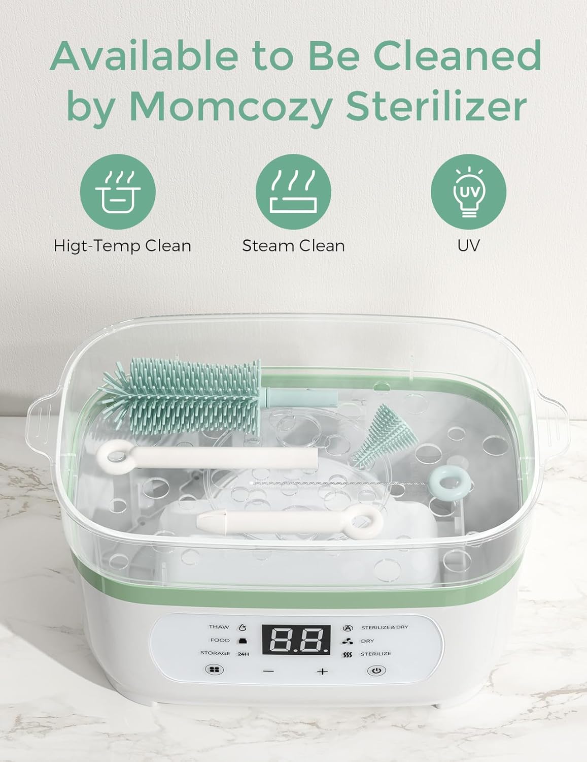 Thumbnail 5 de Momcozy Bottle Brush Set 7-in-1 bottle cleaner