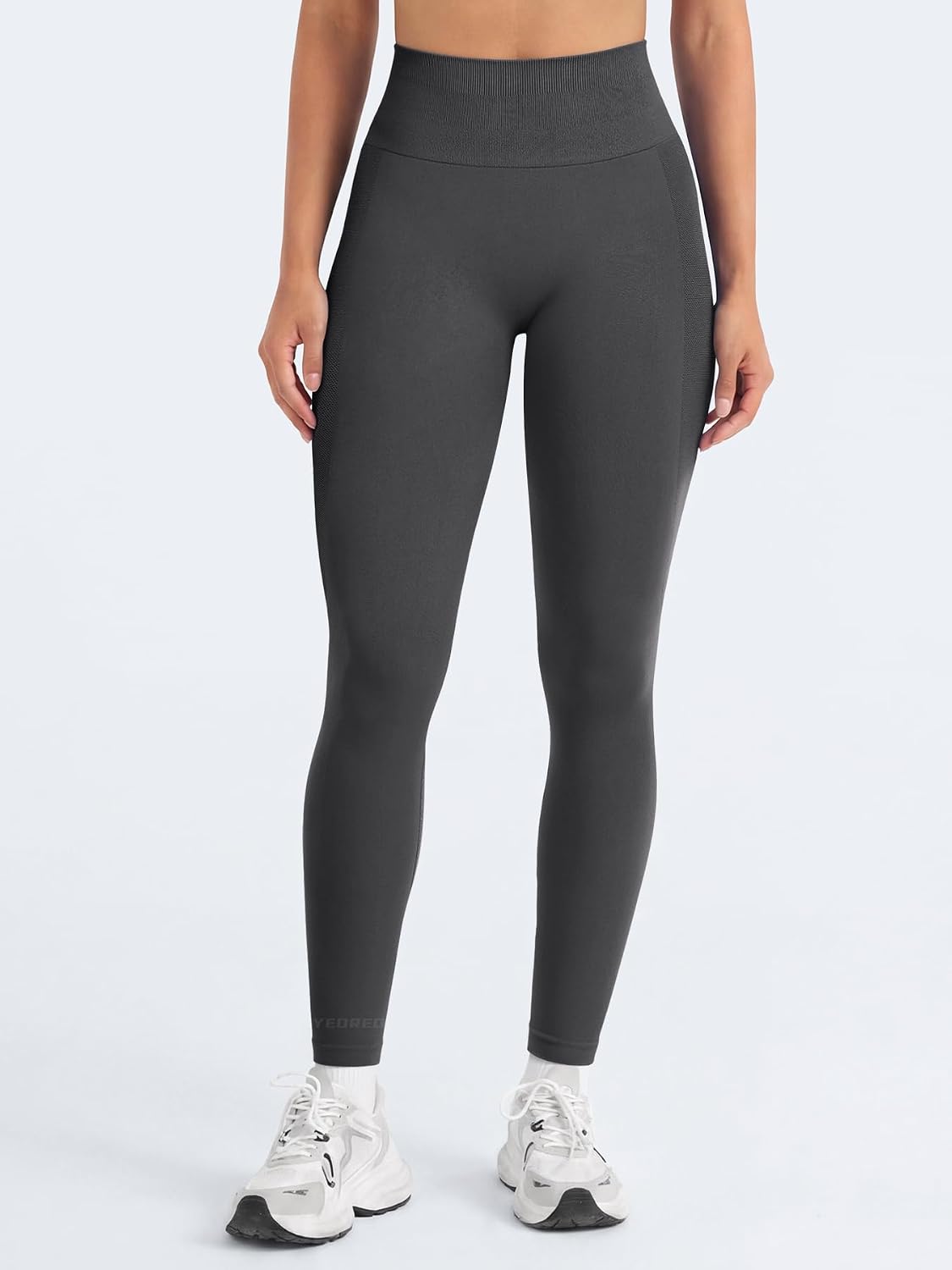 Detalle de YEOREO Amplify Seamless Scrunch Leggings for Women (High-Waisted Butt-Lifting Gym Tights)