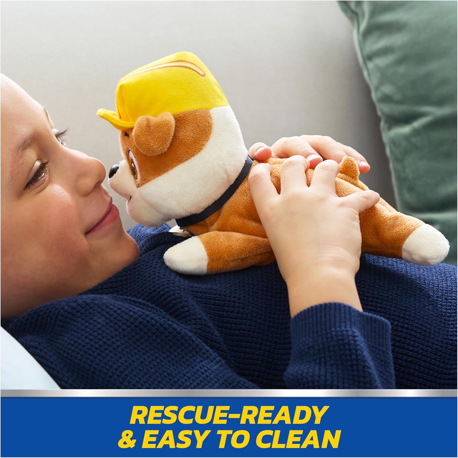 Thumbnail 3 de Paw Patrol GUND Rubble Plush 20 cm – Official Lounging Plush Toy