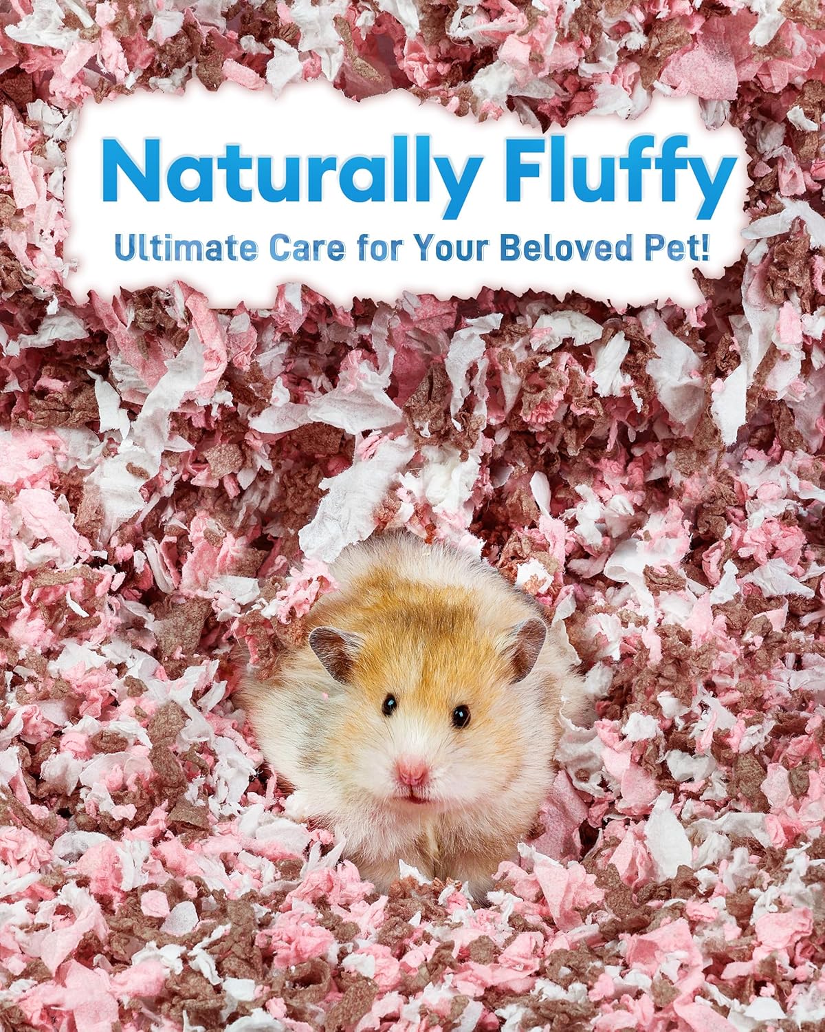 Detalle de BUCATSTATE Hamster Bedding 15L (Blossom) — 99% dust-free paper bedding for small pets