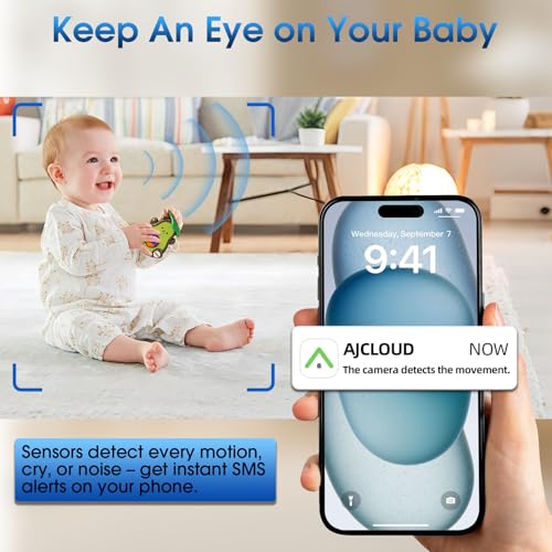 Thumbnail 6 de veorkide Cámara Vigilancia Bebe 2K/5” con PTZ 355°/60° y zoom 4X