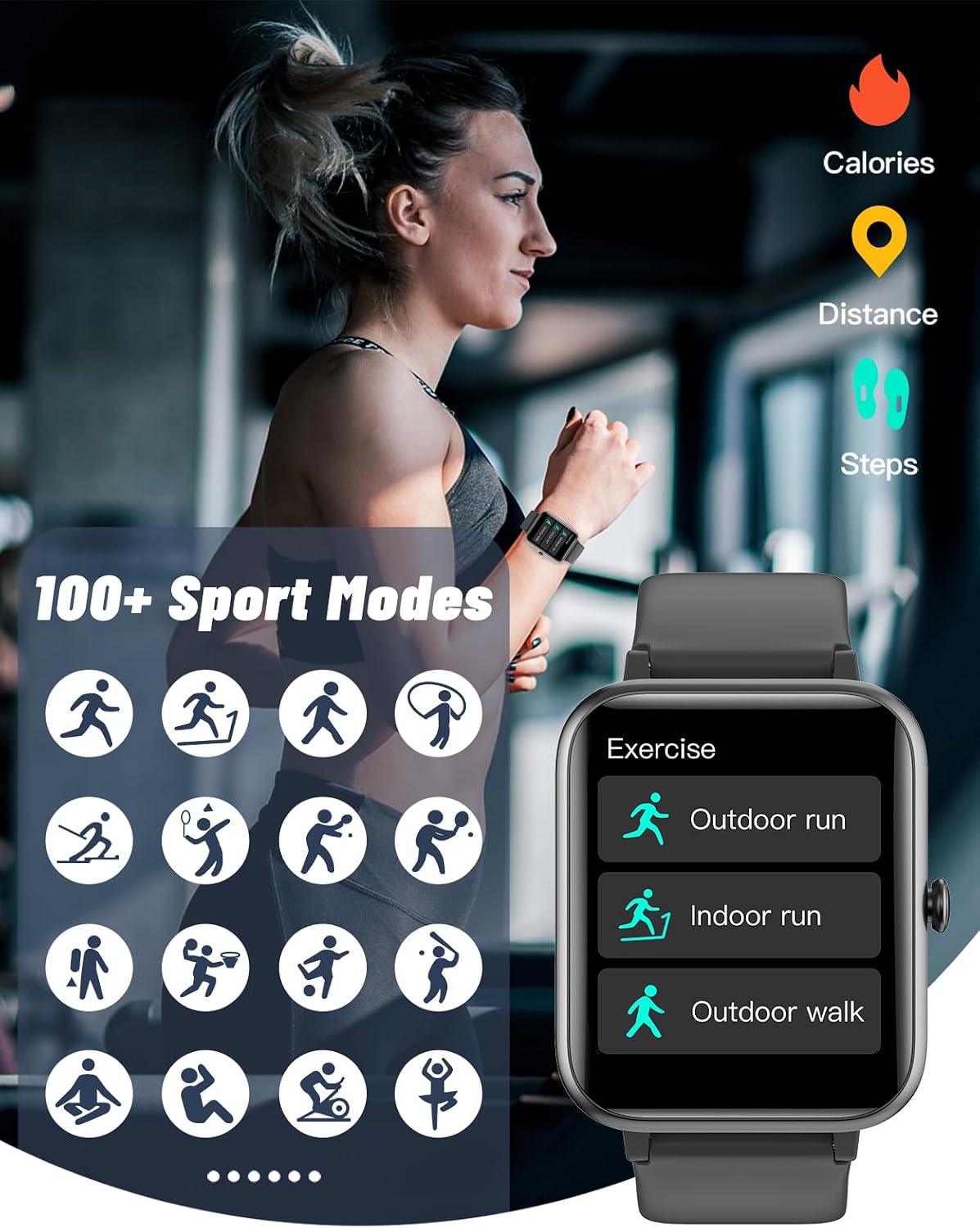 Detalle de GRV Smart Watch Fitness Tracker 5.0