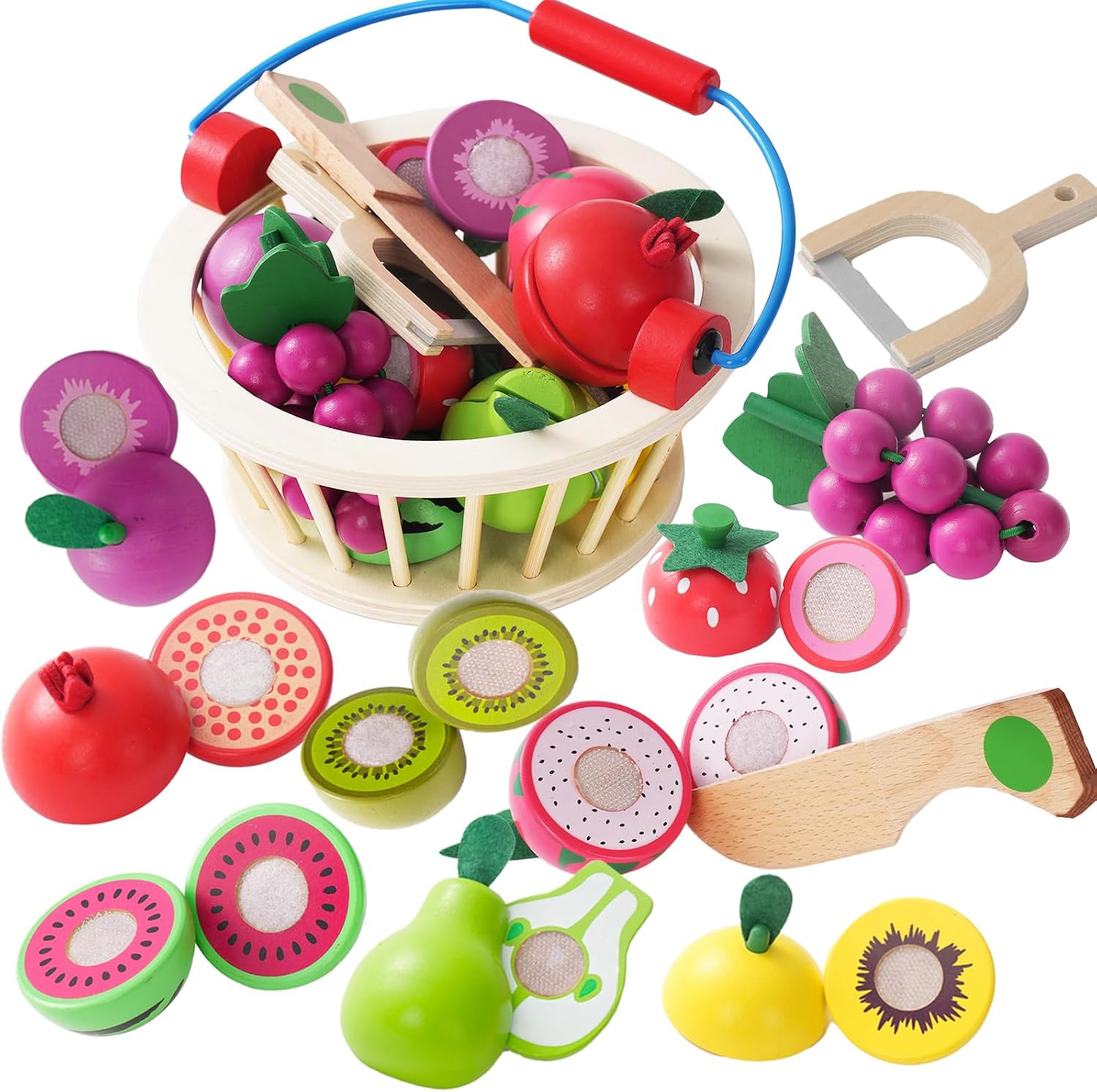 Imagen de Smartwo Holz Küchenzubehör Kinder Spielset 12 Teile en OfertitasTOP