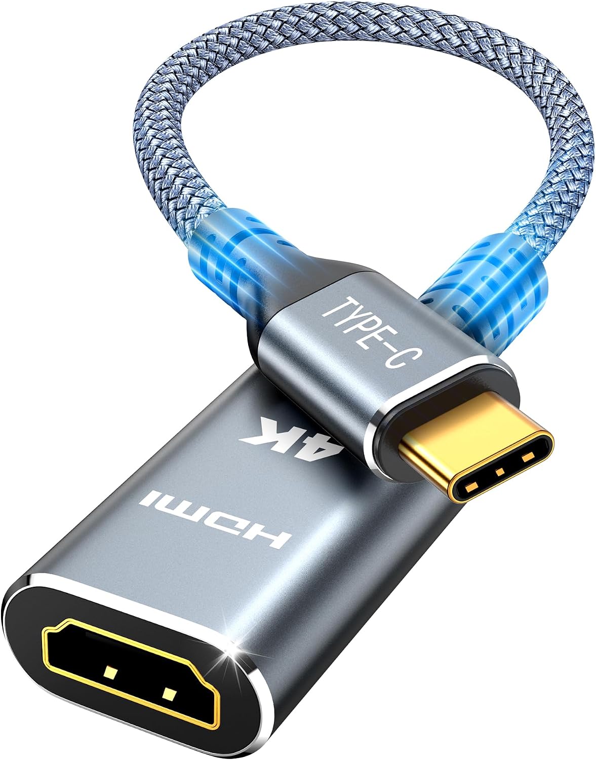 Highwings Tjicui USB-C to HDMI Adapter, 4K@60Hz, Braided