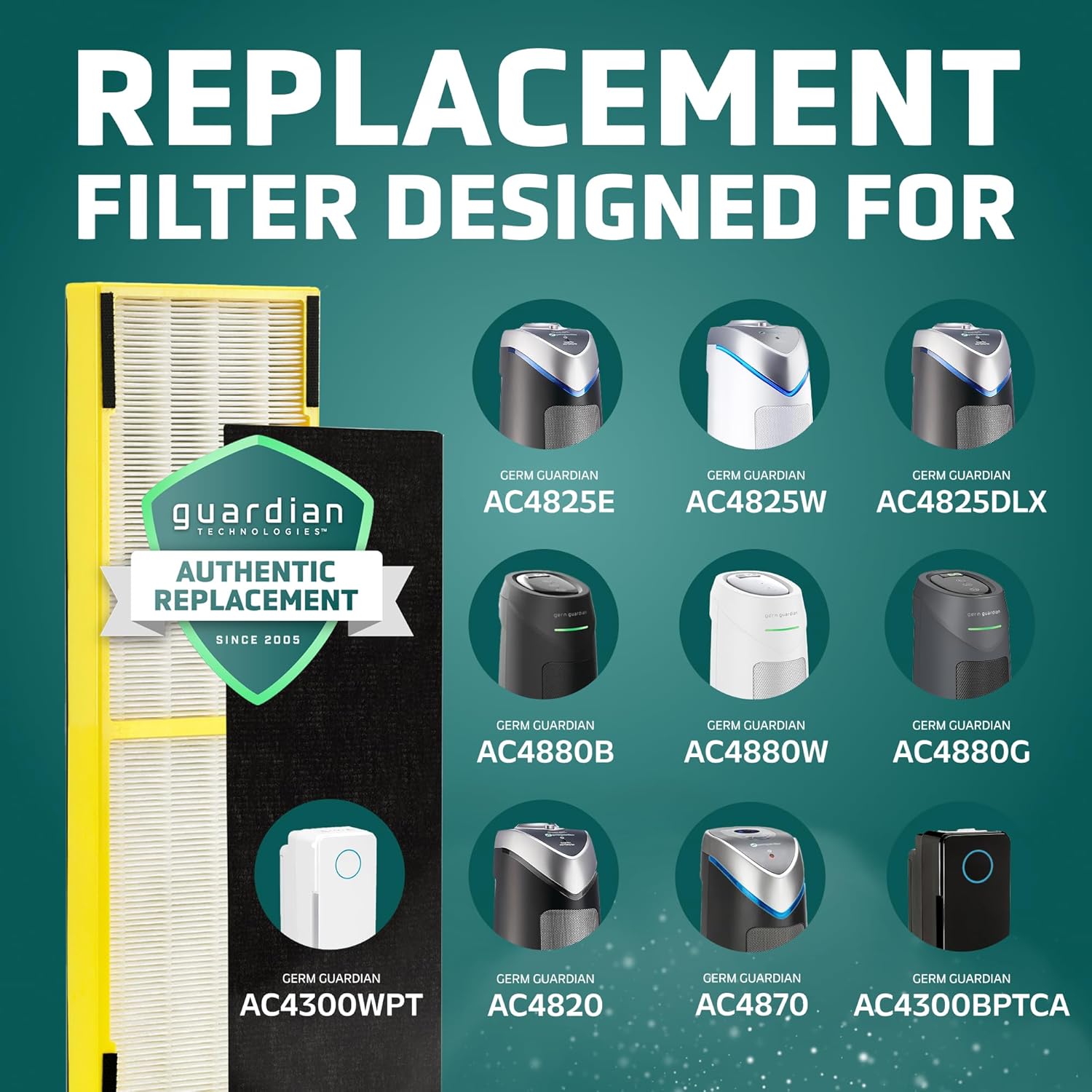 Thumbnail 3 de GermGuardian Filter B HEPA Pure Genuine Air Purifier Filter