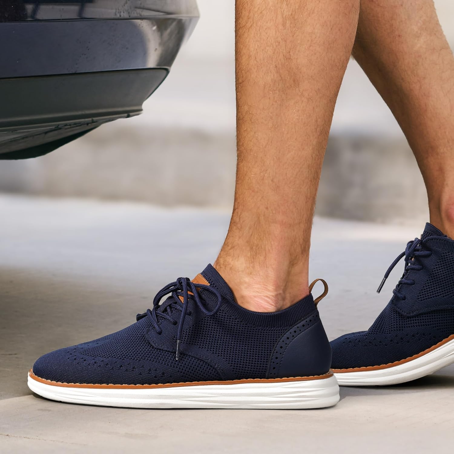 Thumbnail 5 de Bruno Marc Scarpe Oxford Uomo in Pelle Classiche Stringate Derby Basse Estive Vintage Eleganti leggerissime