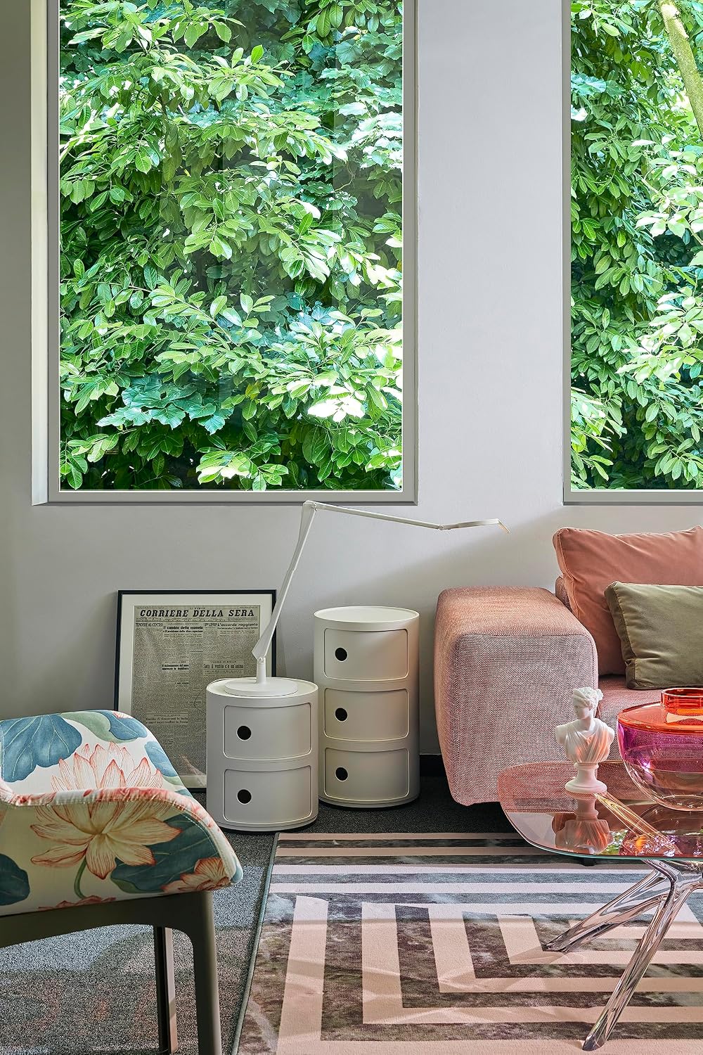 Thumbnail 1 de Kartell Componibili Recycled mobile contenitore 3 elementi bianco mat