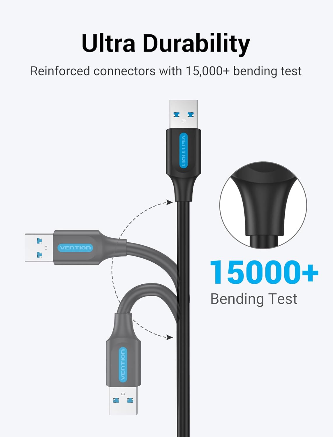 Thumbnail 3 de VENTION USB 3.0 Extension Cable 2m – Type A Male to Female, 5Gbps
