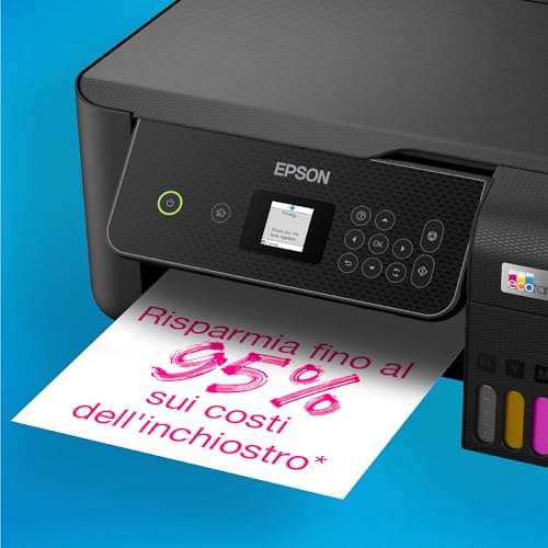Detalle de Epson EcoTank ET-2870: stampante domestica a serbatoi d’inchiostro, alto rendimento e Wi‑Fi