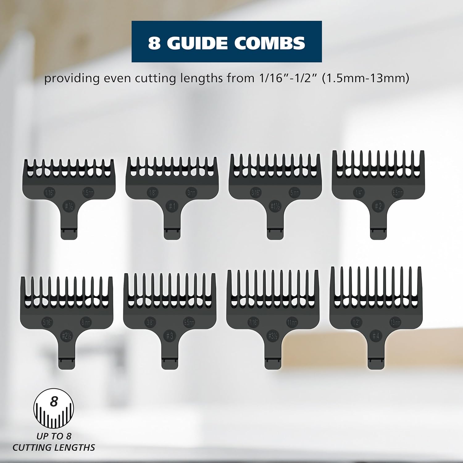 Detalle 2 de Wahl 9864 Stainless Steel Lithium Ion 2.0+ Beard Trimmer, 4 Heads
