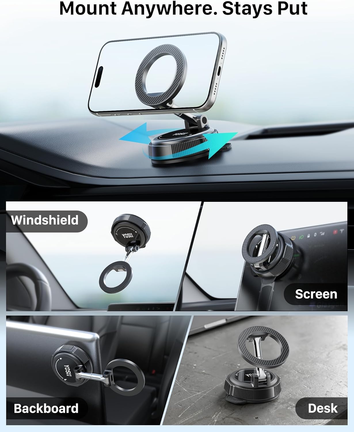Thumbnail 2 de YOSH MagSafe Car Mount 22×N56