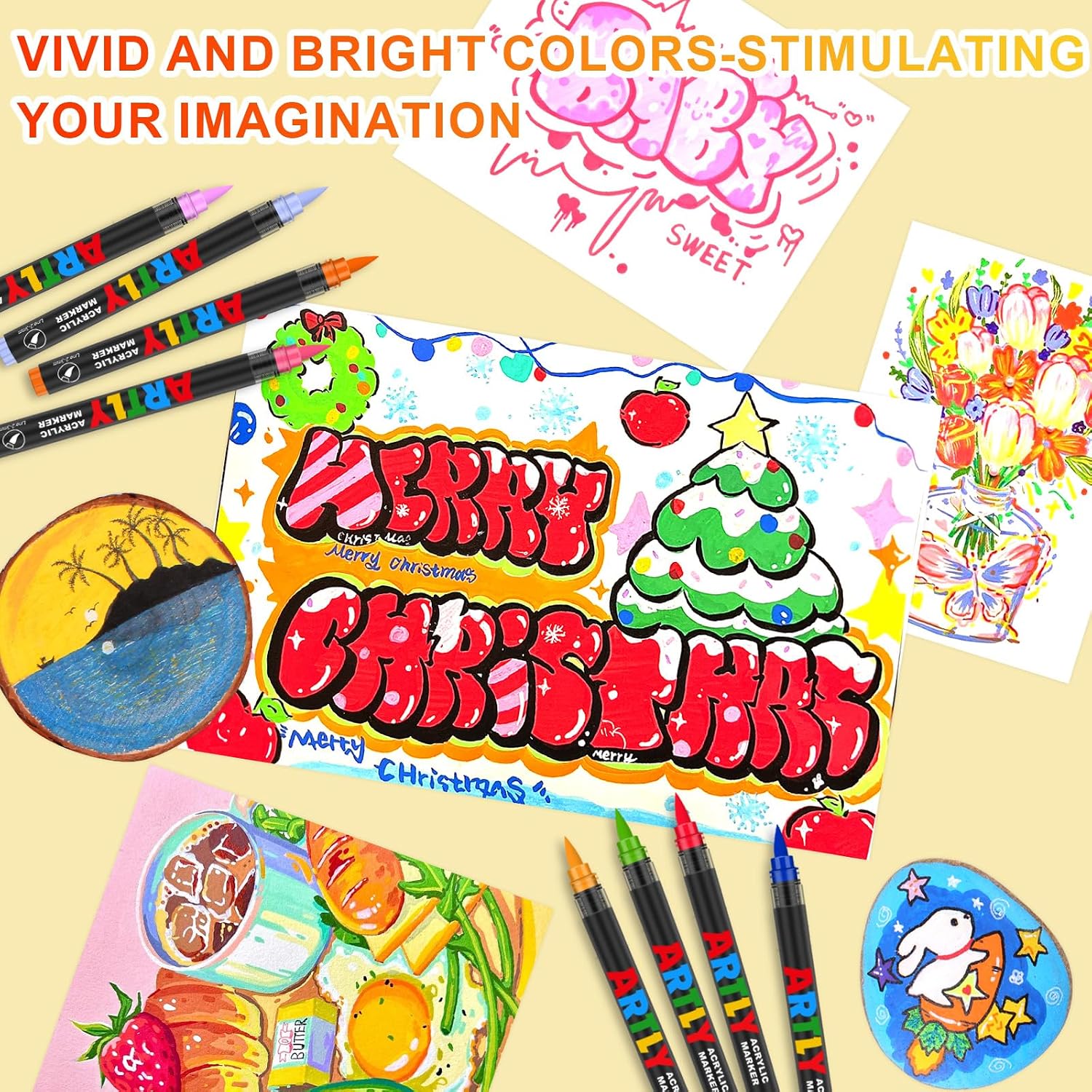 Thumbnail 4 de Laconile 320 Acrylstifte Set – Acrylmarker für vielseitige Kunstprojekte