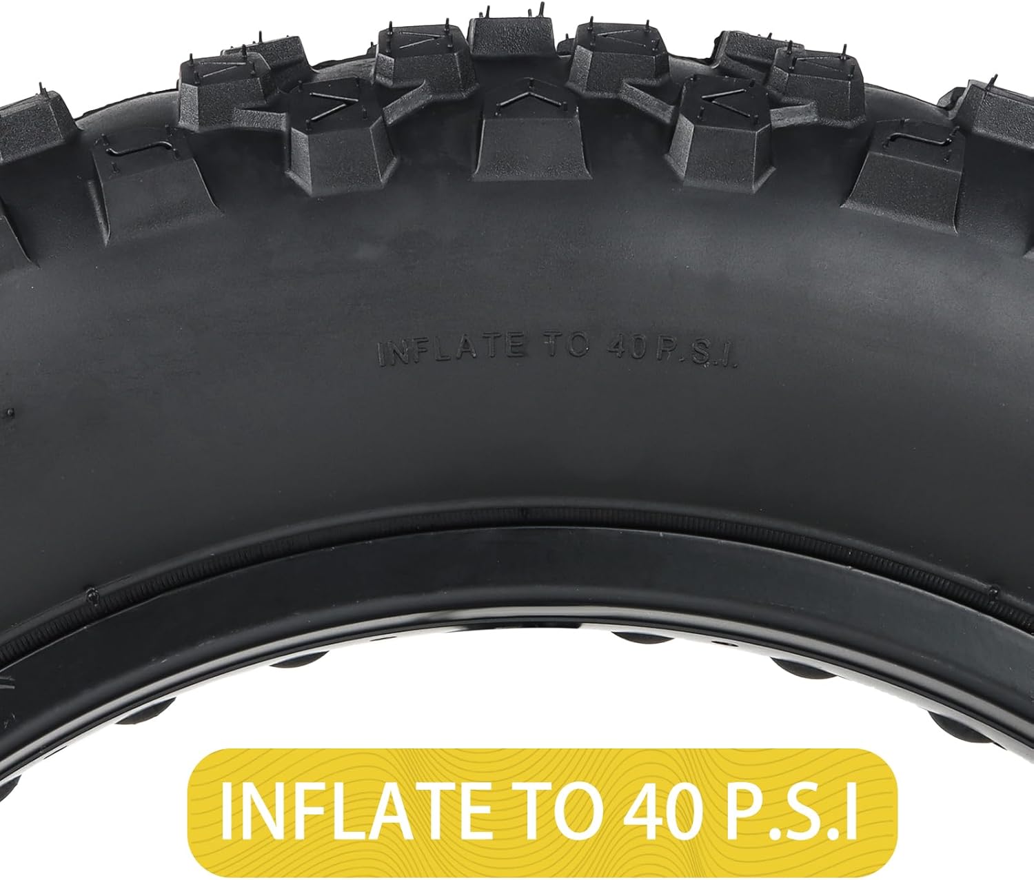 Detalle de MOHEGIA Fat Tire E-Bike Tire 20x4.0 / 26x4.0 for All-Terrain Mountain Riding