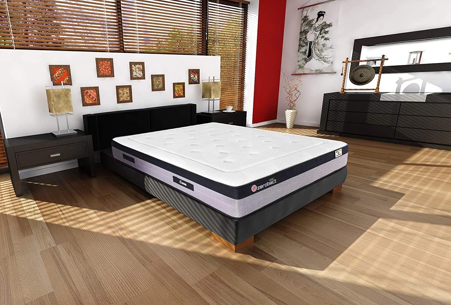 Detalle 2 de Matnature Zerobact Sac 🛏️ Colchón Viscoelástico y Muelles Ensacados
