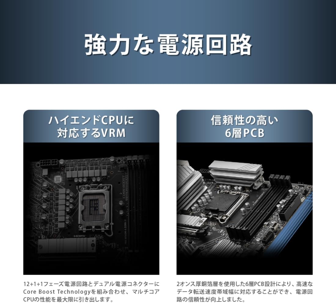 Detalle de MSI PRO B760M-A DDR4 II Micro-ATXマザーボード、LGA1700・DDR4・M.2 Gen4対応