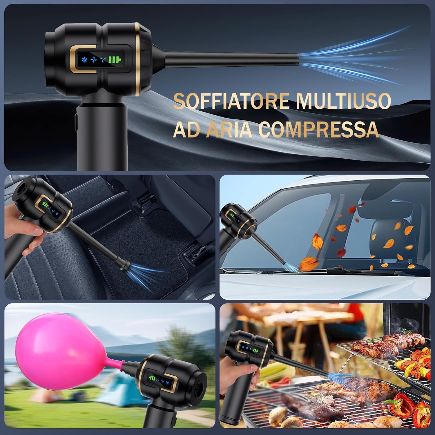Thumbnail 3 de Lyiazsoy Aspirapolvere senza fili per auto: potenza, versatilità e praticità per spazi ristretti