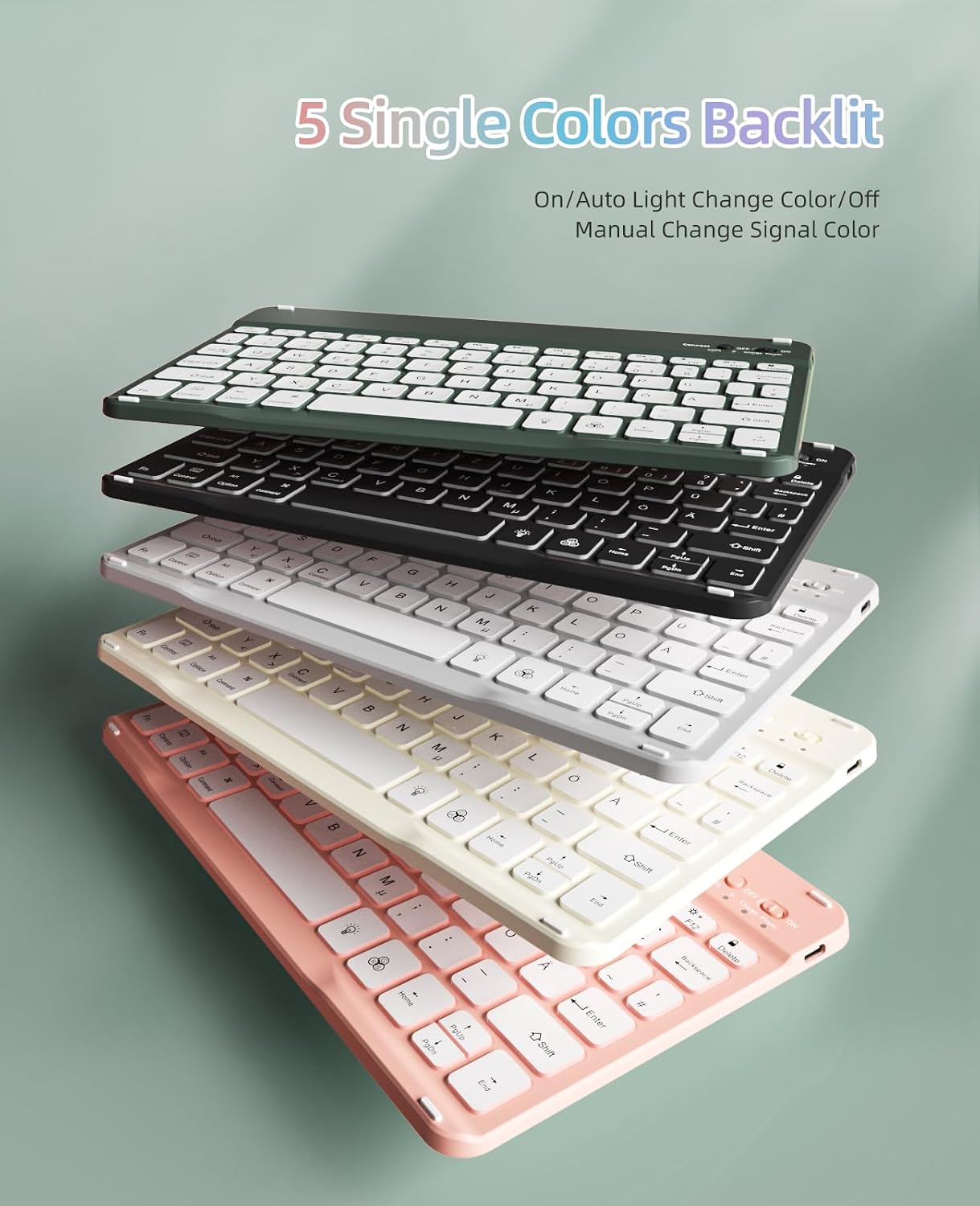 Detalle 2 de JKSML Tastaturhülle für iPad 10,2 Zoll