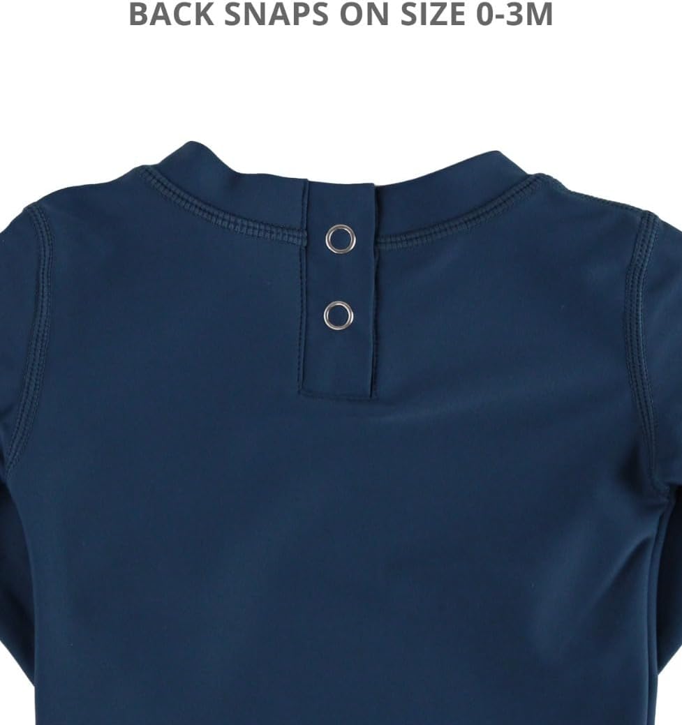 Detalle de RUGGEDBUTTS Baby/Toddler Boys Long Sleeve Rash Guard with UPF 50+