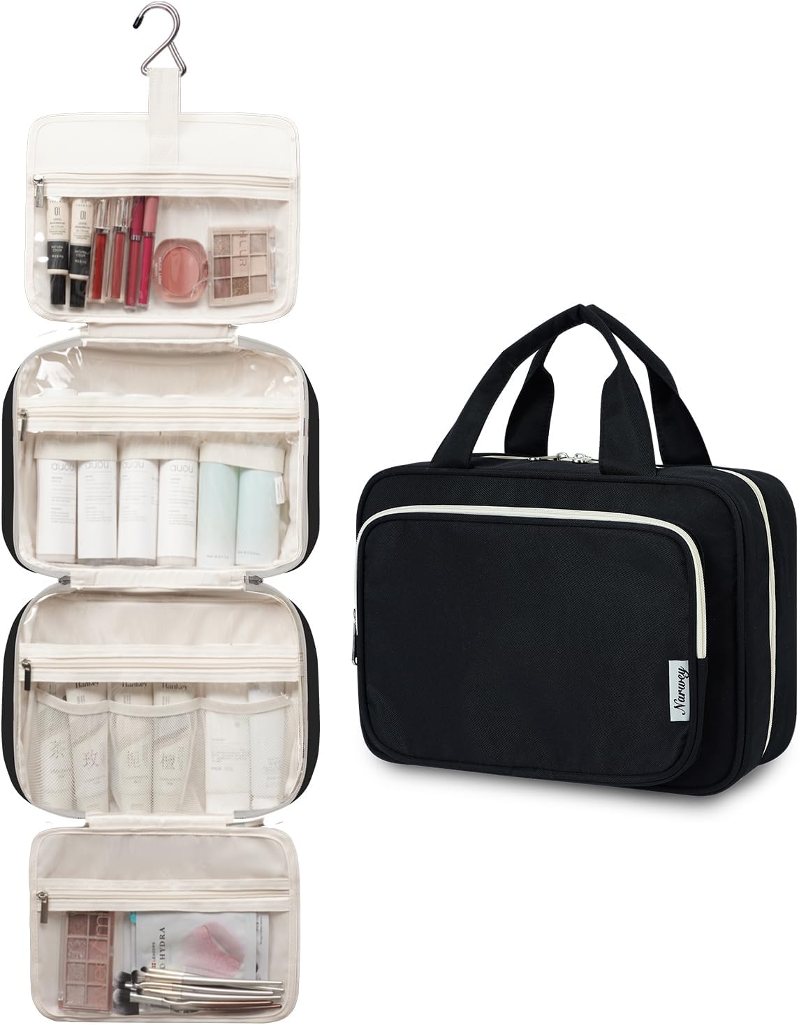 Detalle 2 de Narwey Large Hanging Travel Toiletry Bag 30.5cm