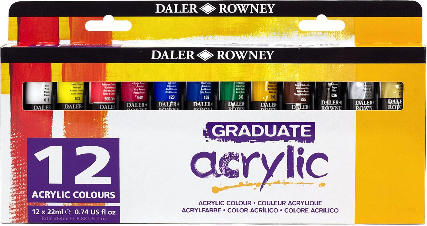 Thumbnail 6 de Daler Rowney Graduate Acrylfarben-Set 48x22 ml