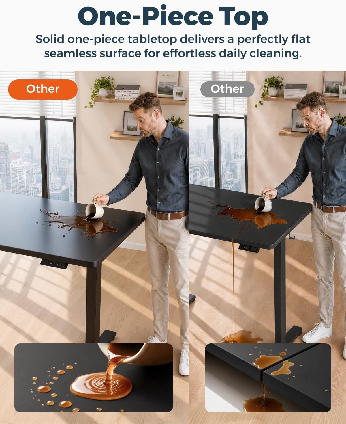 Detalle 1 de FitStand Electric Standing Desk 48 x 30-Inch