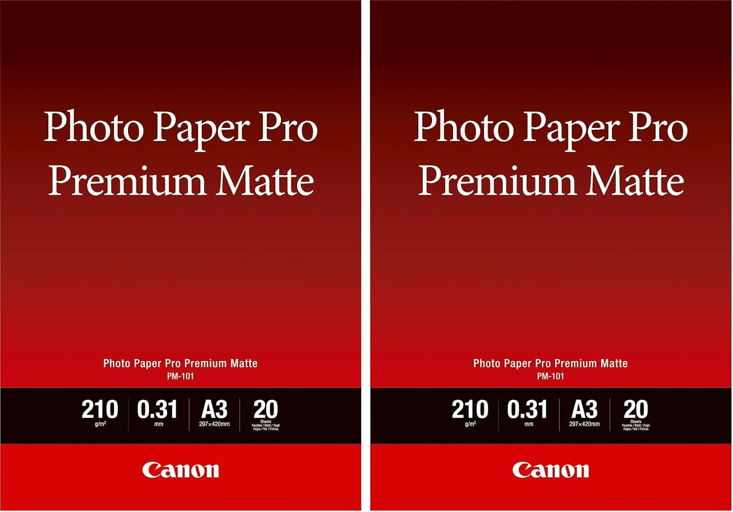 Detalle 2 de Canon PM-101 Papier Photo Premium Mat A4 (20 feuilles)