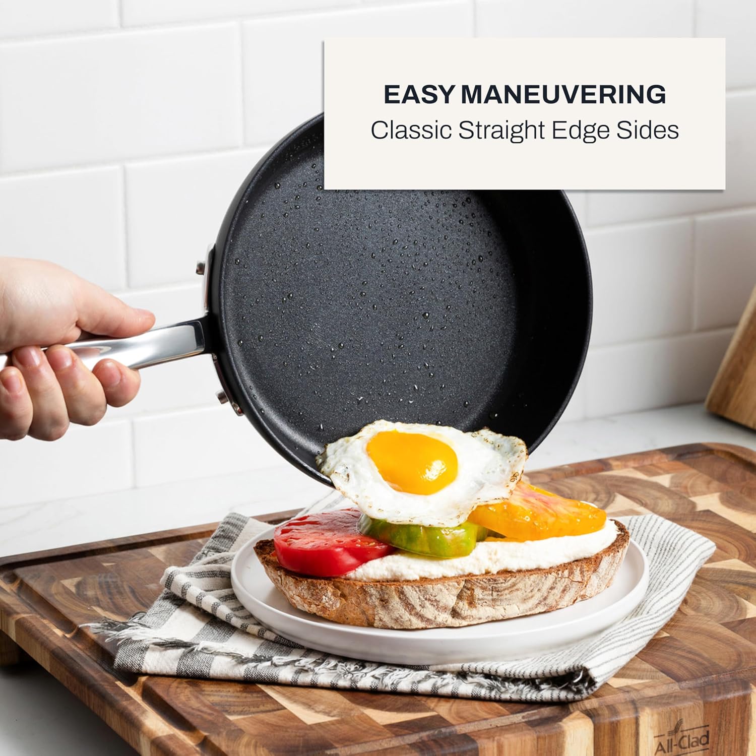 Detalle de All-Clad HA1 Hard Anodized Nonstick Cookware Set (13-Piece) for Induction, Oven & Broiler Safe