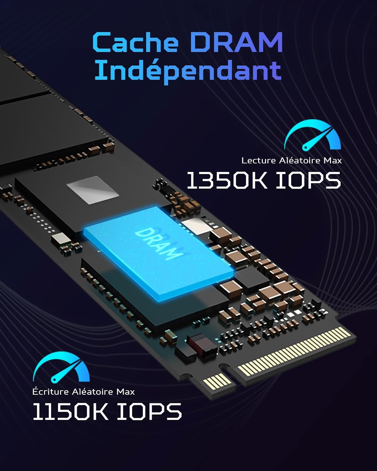 Detalle 2 de Predator GM7000 2TB M.2 NVMe SSD with DRAM Cache (PCIe Gen4×4)