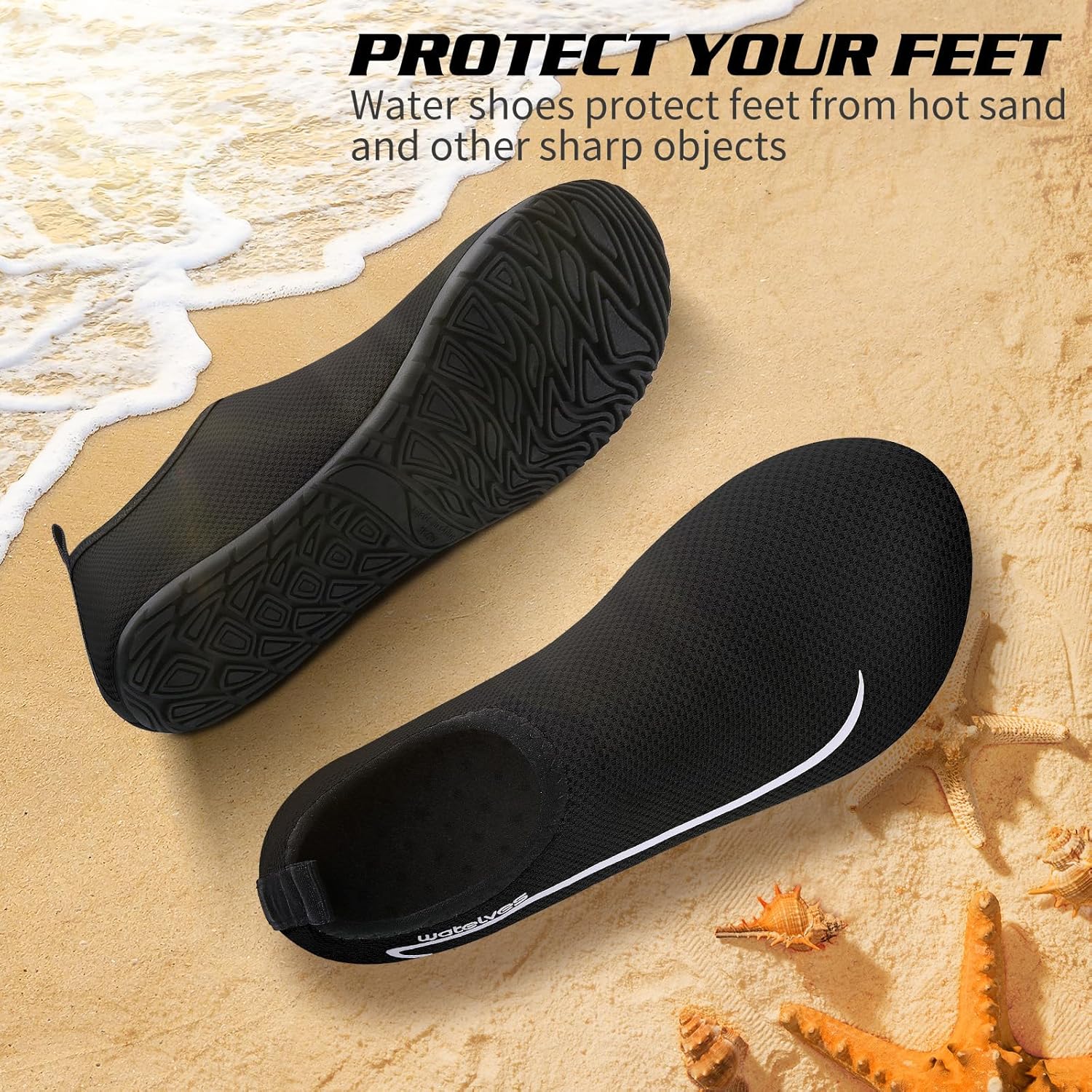 Detalle de WateLves Wasserschuhe Unisex – Schnelltrocknende Surfschuhe 34–47 EU