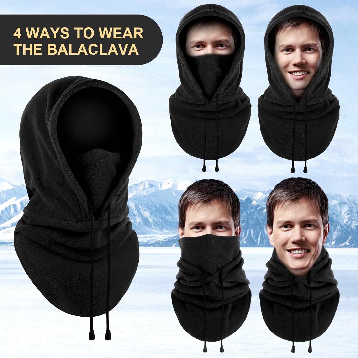 Thumbnail 4 de FEIKELUN ski mask snood thermal balaclava