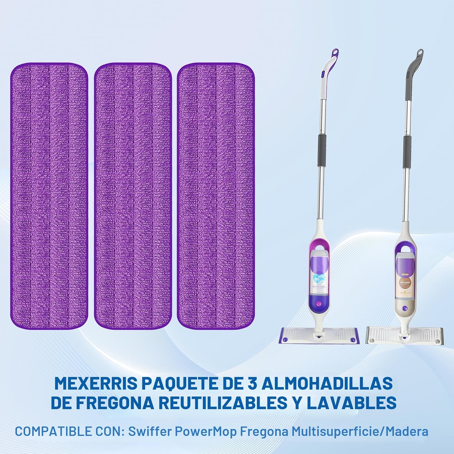 Detalle 2 de MEXERRIS Mopa Fregona Pulverizadora 2 Botellas