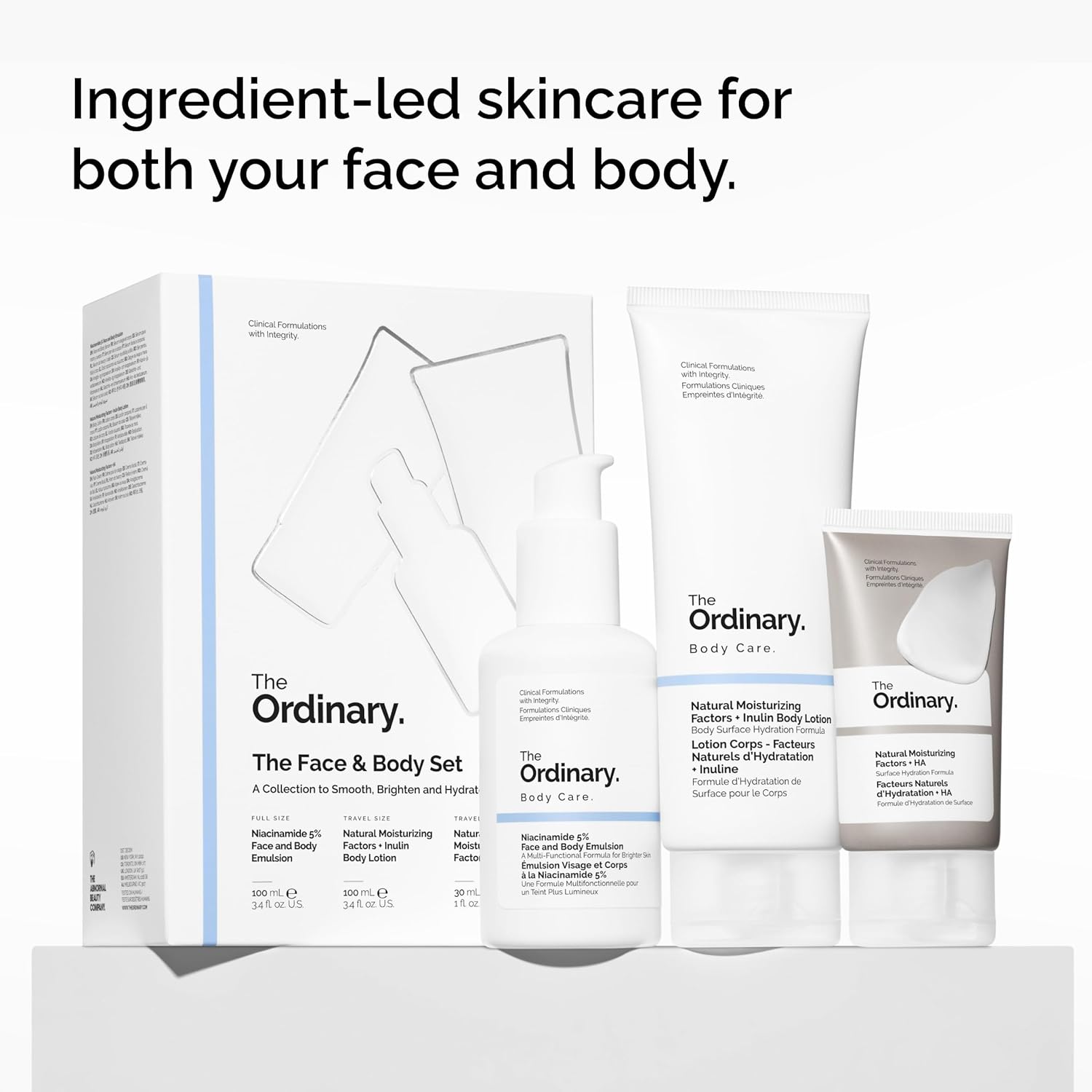 Thumbnail 1 de The Ordinary Face & Body Set for daily skincare with Niacinamide 5% and moisturisers