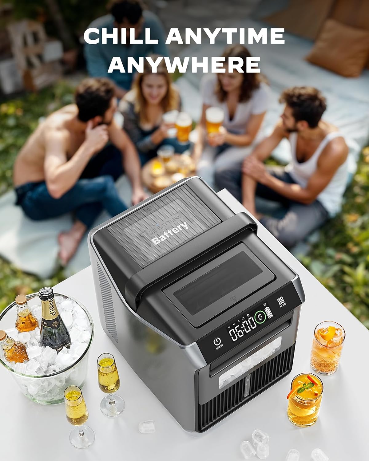 Detalle de Silonn SLIM39TA-BA Detachable 168 Wh Battery for SLIM39 Ice Makers