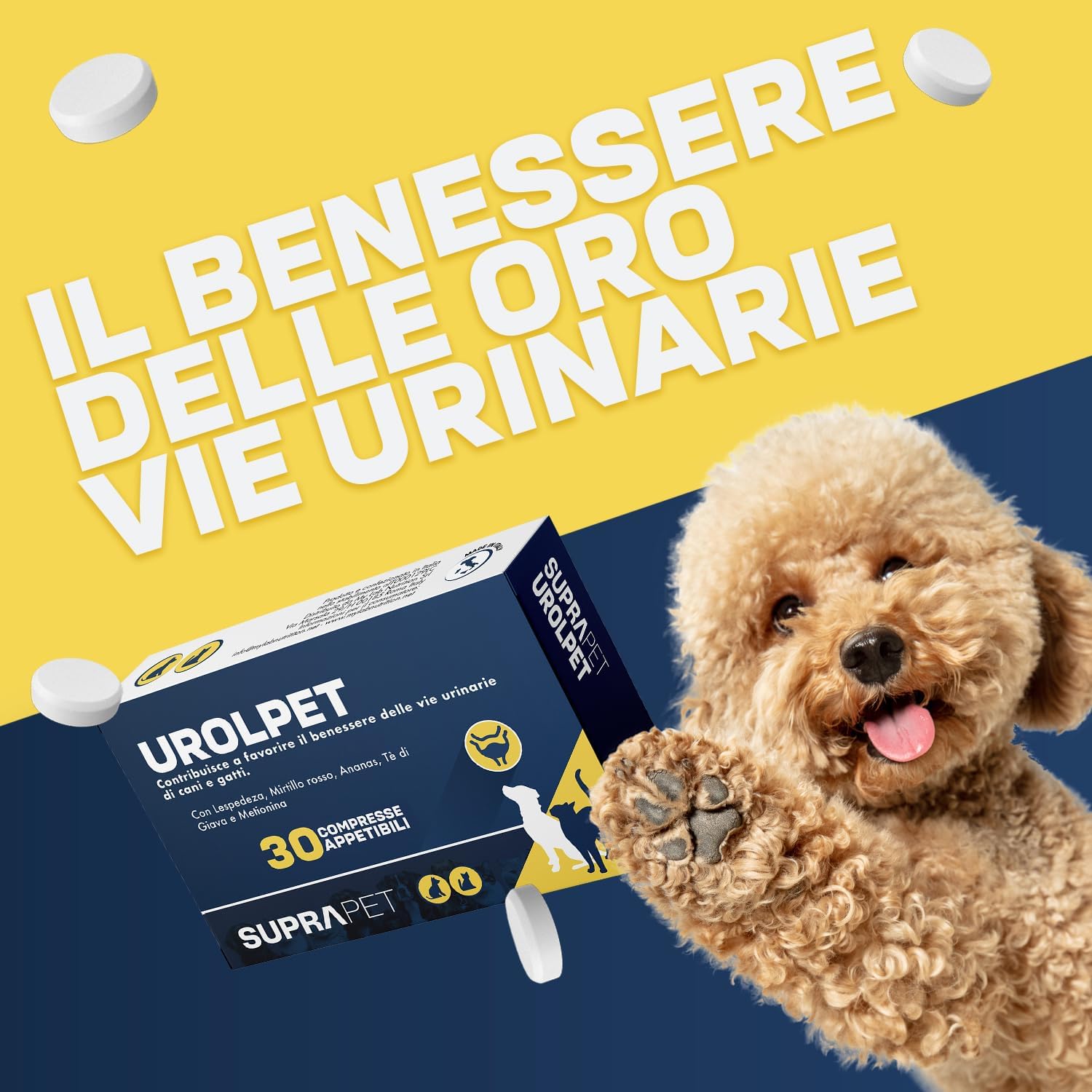Detalle de Suprapet Urolpet 30 compresse per vie urinarie